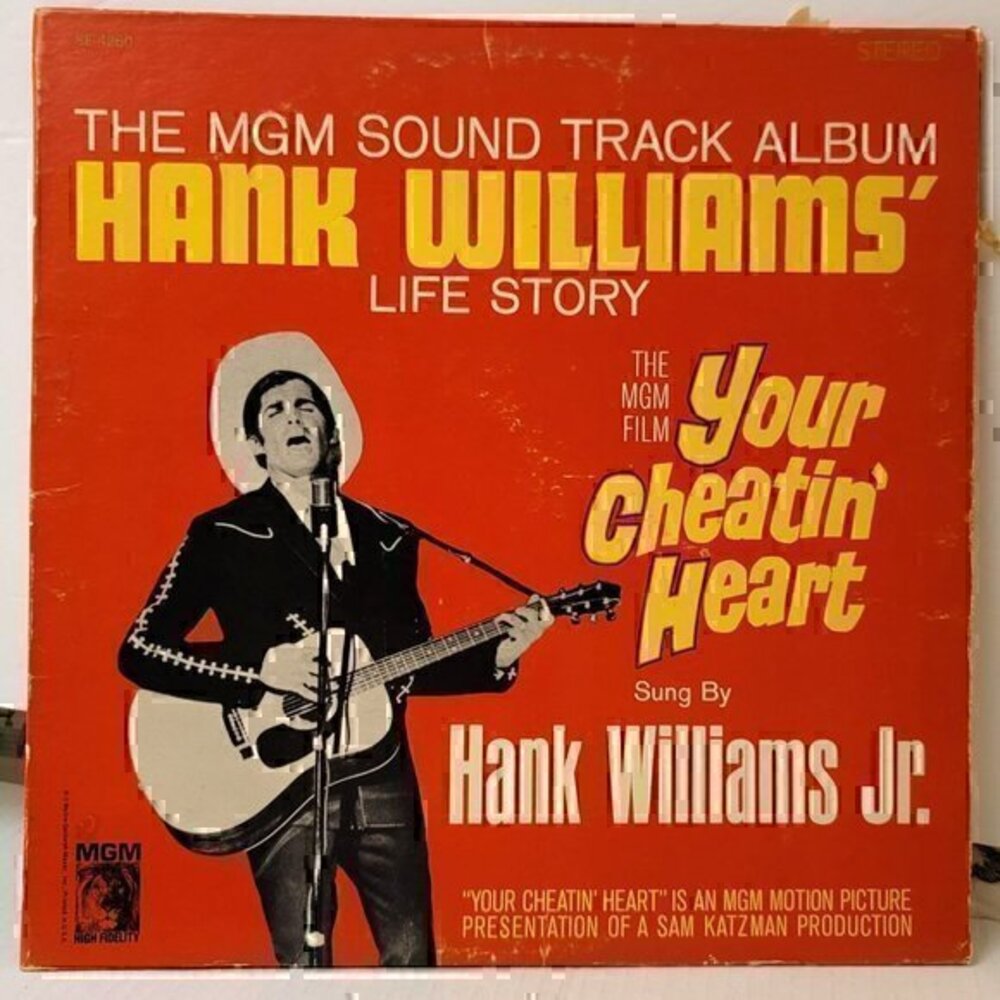 Hank Williams Your Cheatin' Heart Vintage Vinyl Record